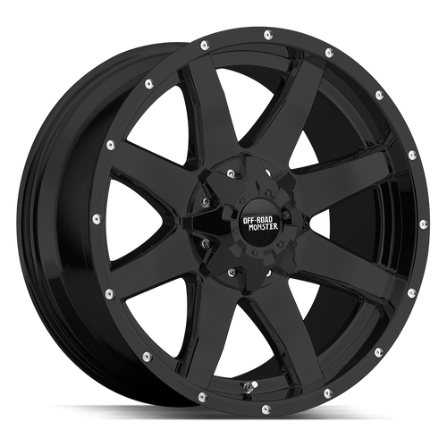 Off Road Monster M08 6x135/6x139.7 18x90 Flat Black