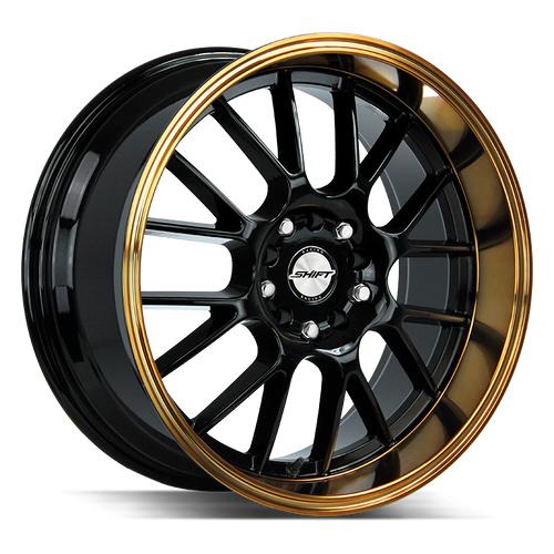 Shift Crank 5x100/5x114.3 17x7.5 +30 Black Bronze Lip