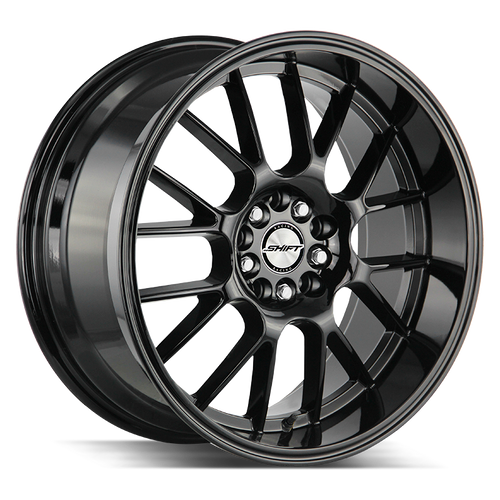 Shift Crank 4x100/4x114.3 17x7.5 +30 Gloss Black