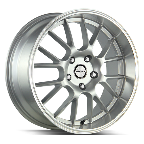 Shift Crank 4x100/4x114.3 18x8.5 +30 Silver Polished Lip