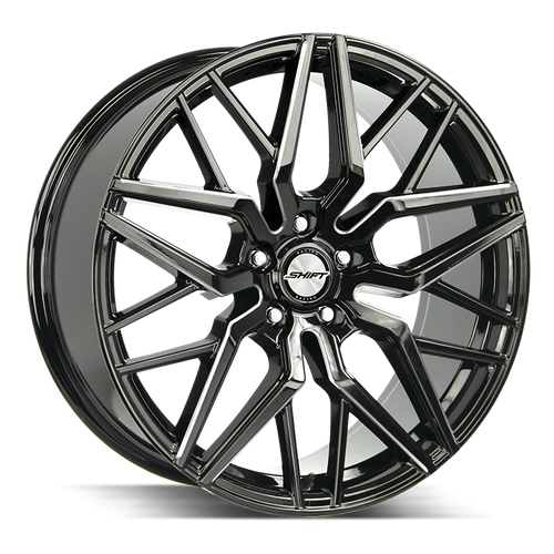 Shift Spring 5x114.3 20x8.5 +35 Gloss Black Milled