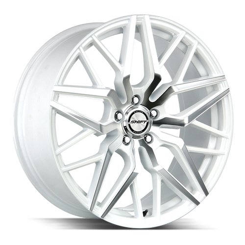 Shift Spring 5x114.3 20x8.5 +35 White Machined