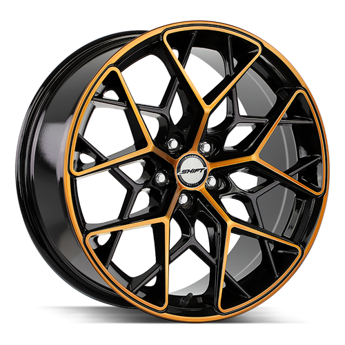 Shift Piston 5x120 20x8.5 +35 Black Machined Bronze