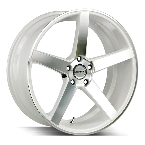 Strada Perfetto 5x120 20x8.5 +35 White Machined