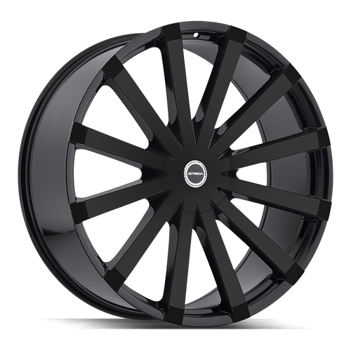 Strada Gabbia Blank 20x8.5 +35 Gloss Black