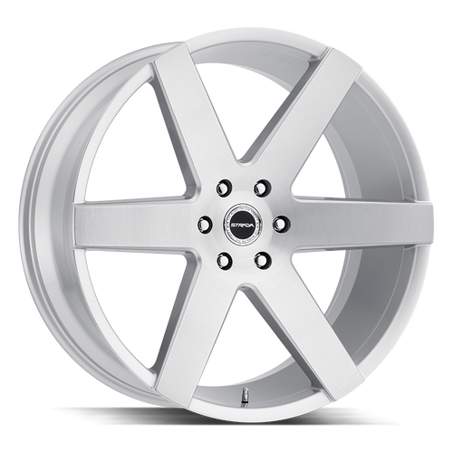 Strada Coda 5x112 20x8.5 +35 Brushed Face Silver