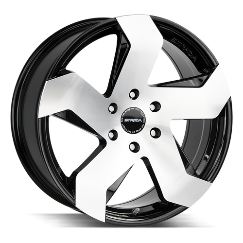 Strada Coltello 6x139.7 24x10 +24 Gloss Black Machined