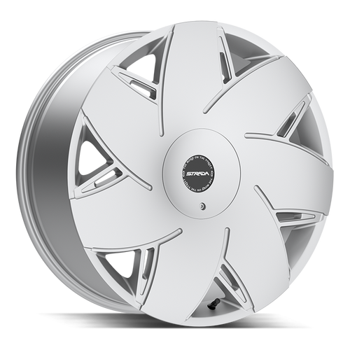 Strada Turbina 5x114.3/5x120 22x9 +35 Brushed Face Silver