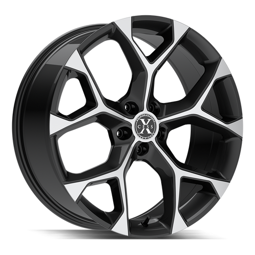 Xcess 5 Flake 5x120 18x8.5 +35 Gloss Black Machined