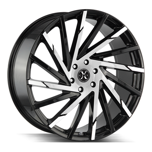 Xcess X02 5x114.3 20x8.5 +35 Gloss Black Machined