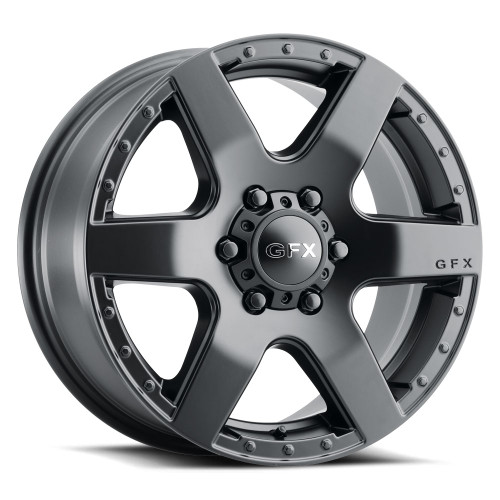 G-FX MV1 6x130 17x8+60 Matte Black