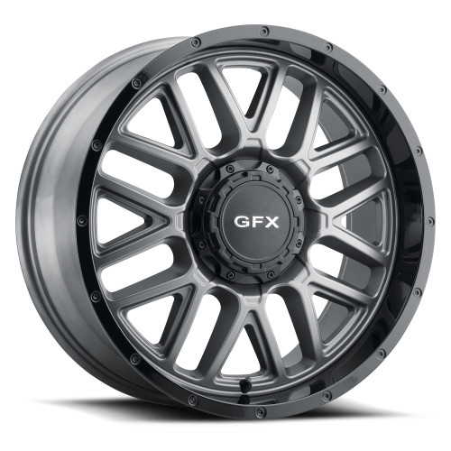 G-FX TM-5 5x127/5x139.7 17x8.5+0 Matte Grey w/ Matte Black Lip