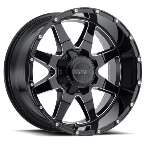 G-FX TR-12 6x135/6x139.7 17x9+0 Gloss Black Milled