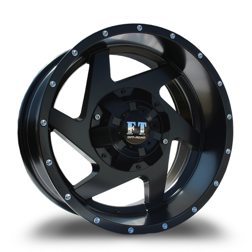 FULL THROTTLE FT6052 6x135/6x139.7 17x9-12 SATIN BLACK