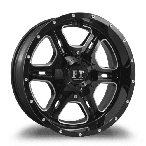 FULL THROTTLE FT6054 5x114.3/5x127 17x9-12 BLACK / MILLED