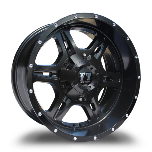 FULL THROTTLE FT6054 6x135/6x139.7 17x9-12 SATIN BLACK