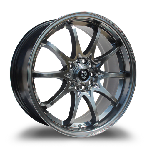 G - LINE ALLOYS G1018 4x100/4x114.3 17x9+25 HYPER BLACK