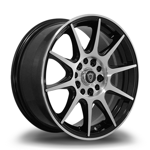 G - LINE ALLOYS G1040 5x112/5x114.3 16x7+35 BLACK / MACHINED