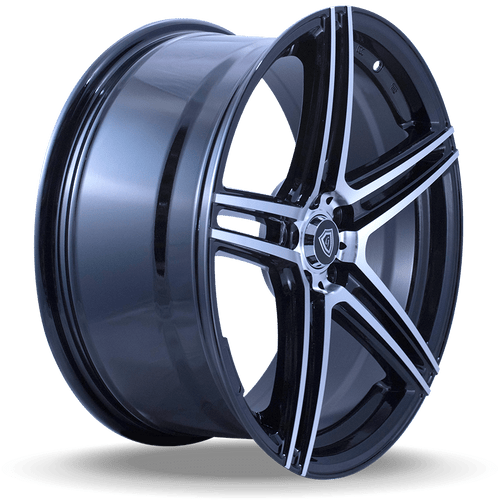 G - LINE ALLOYS G5086 5x114.3 18x8+35 BLACK / MACHINED