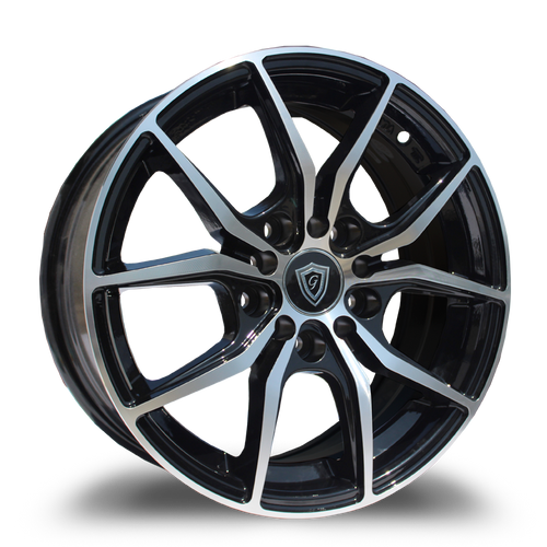 G - LINE ALLOYS G5225 4x108/4x114.3 15x6.5+35 BLACK / MACHINED