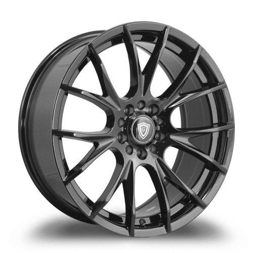 G - LINE ALLOYS G7016 5x112/5x114.3 18x8.5+35 BLACK - GLOSSY BLACK