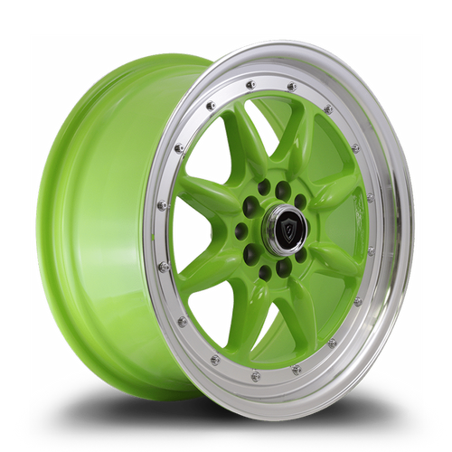 G - LINE ALLOYS G8006 4x100/4x114.3 17x7.5+35 GREEN / MACHINED