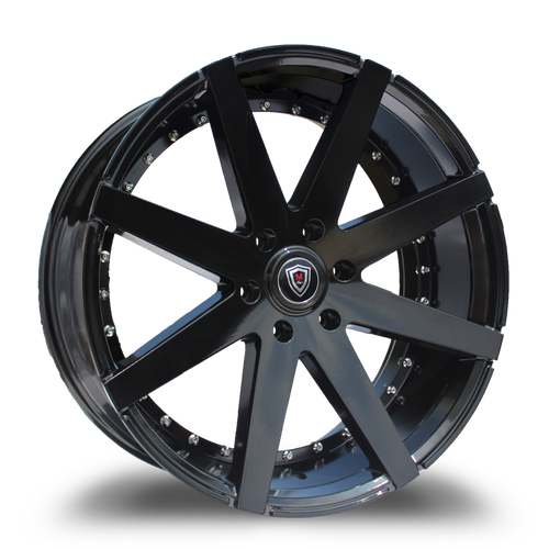 MARQUEE WHEELS M3226B 6x135 22x9.5+25 BLACK - GLOSS BLACK