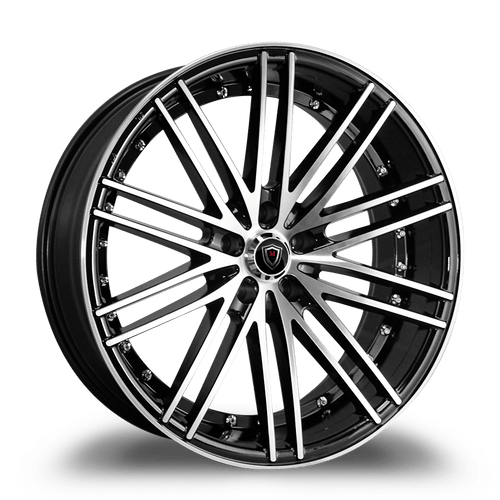 MARQUEE WHEELS M3246 5x115 20x10.5+15 BLACK  / MACHINED