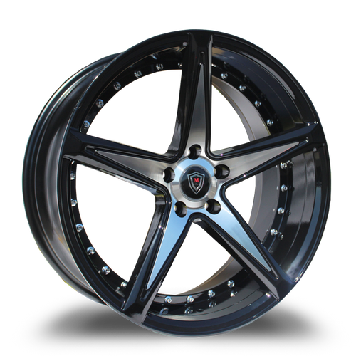 MARQUEE WHEELS M3248 5x115 20x10.5+15 BLACK / MACHINED