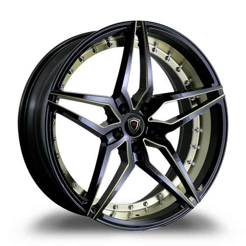 MARQUEE WHEELS M3259 5x120 20x10.5+38 BLACK / TITANIUM / MILLED