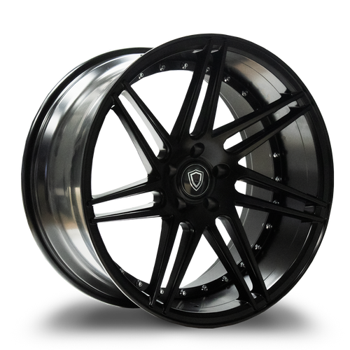 MARQUEE WHEELS M3266 5x120 20x10.5+38 BLACK / SATIN BLACK