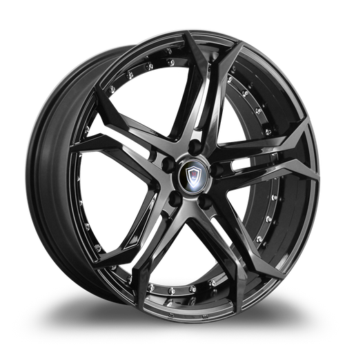 MARQUEE WHEELS M3284 5x114.3 20x10.5+38 BLACK - GLOSSY BLACK