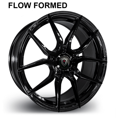 MARQUEE WHEELS M5327 5x120 18x8+35 BLACK - GLOSSY BLACK