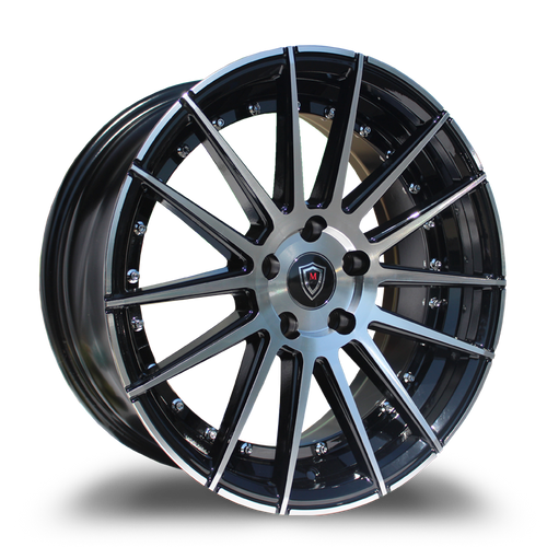 MARQUEE WHEELS M8150 5x114.3 18x8+35 BLACK / MACHINED