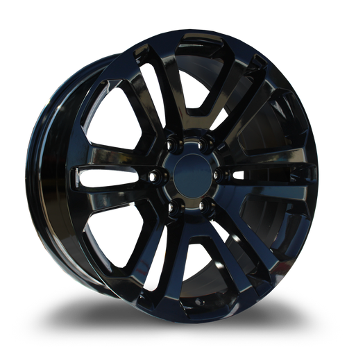 REPLICA WHEELS R6702 6x139.7 22x9+31 BLACK - GLOSSY BLACK