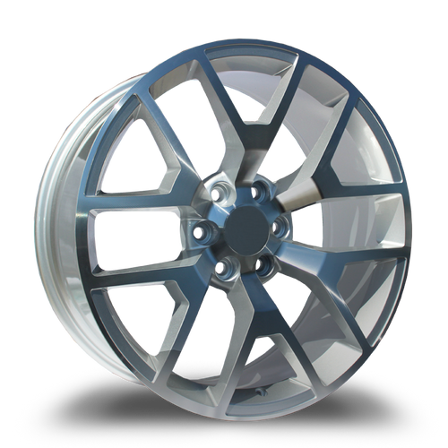 REPLICA WHEELS R6703 6x139.7 22x9+27 SILVER / MACHINED