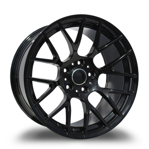 REPLICA WHEELS R6705 5x120 18x8.5+25 GLOSS BLACK