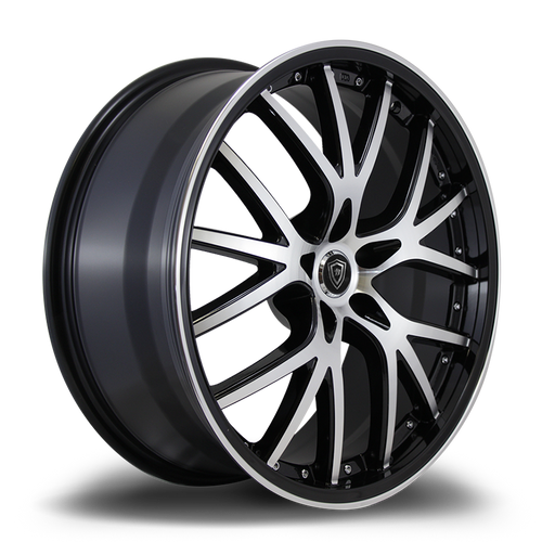 WHITE DIAMOND W530 5x115 20x8.5+20 BLACK / MACHINED