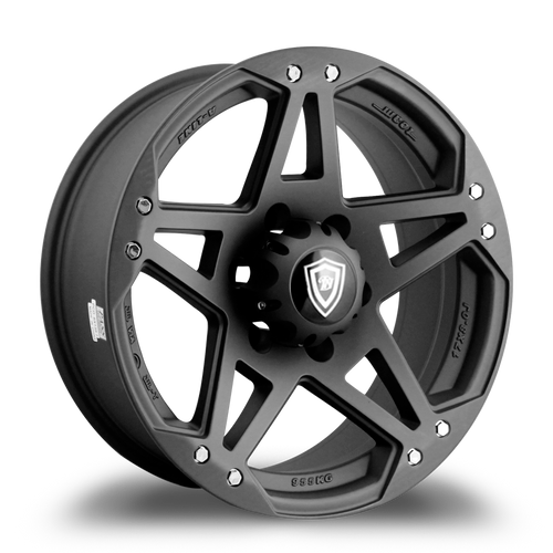 WHITE DIAMOND W5313 5x114.3 17x8-10 BLACK  - MATTE BLACK