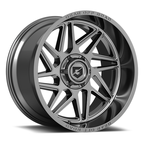 Gear Off Road 761AM 6x135 / 6x139.7 20X10-19 anthracite w/milled accents & lip logo