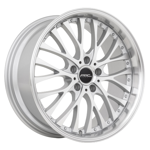 ARC AR6 5x115 18x8  +30 Silver Machine Face Lip Chrome Rivet