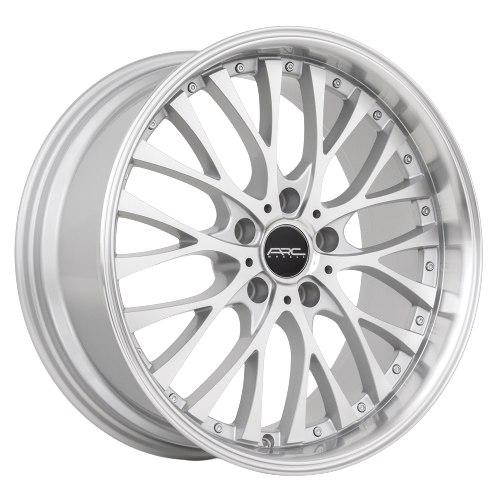 ARC AR6 5x108 18x9  +35 Silver Machine Face Lip Chrome Rivet