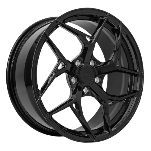 MRR Forged F10 5x120 19x8.5  +38 Gloss Black fit Corvette C8 ( rear: FF1020A152048L )