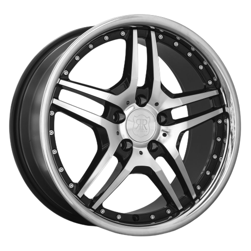 MRR RW2 5x120 20x10  +25 Black Chrome Lip