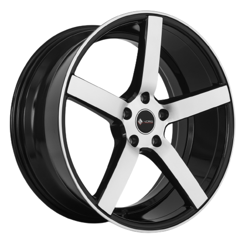 Vors TR5 5x115 18x8  +35 Black Machined Face