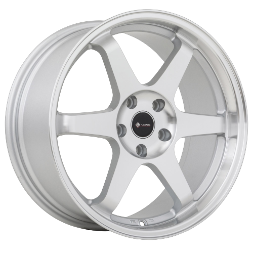 Vors TR37 5x108 18x9.5  +35 Silver Machine Face Lip