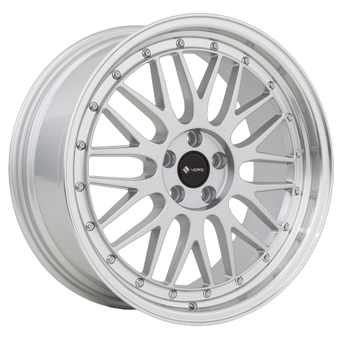 Vors VR8 5x120 18x8  +35 Silver Machine Lip Chrome Rivet