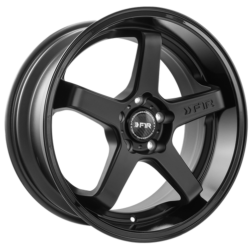 F1R FC5 5x112 18x8.5 +42 Matte Black/Gloss Black Lip