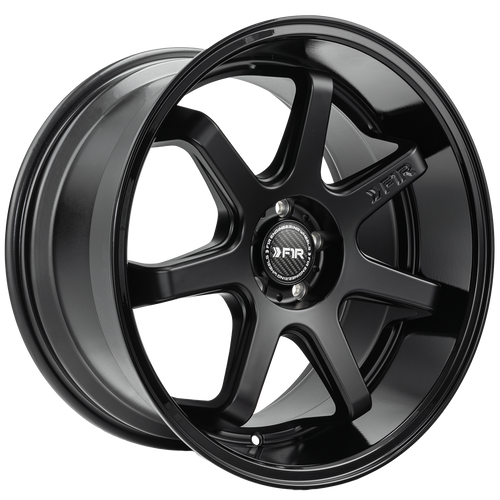 F1R FC7 5x114 18x9.5 +38 Matte Black/Gloss Black Lip