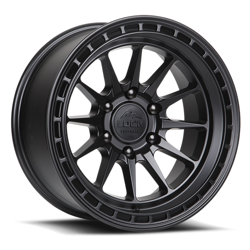 LOCK OFFROAD BAJA 6x139.7 17x9 -12 Matte Black W Matte Black Ring